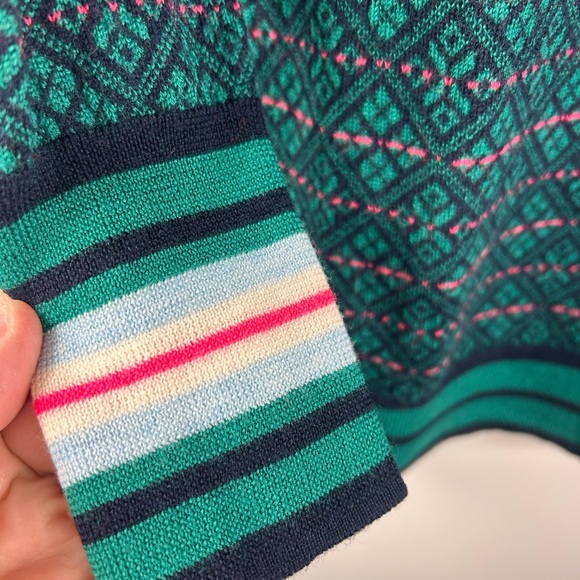 J. Crew Tippi Sweater | Festive Fair Isle | Merino Wool size small - Picture 7 of 7